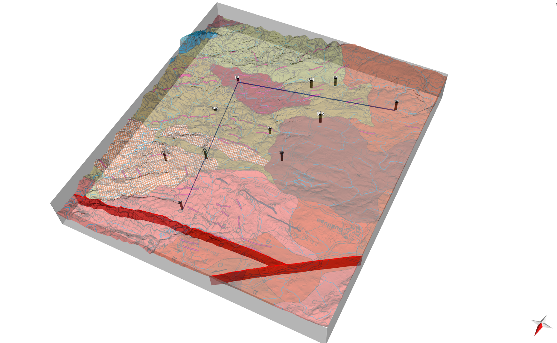 modello geologico 3d